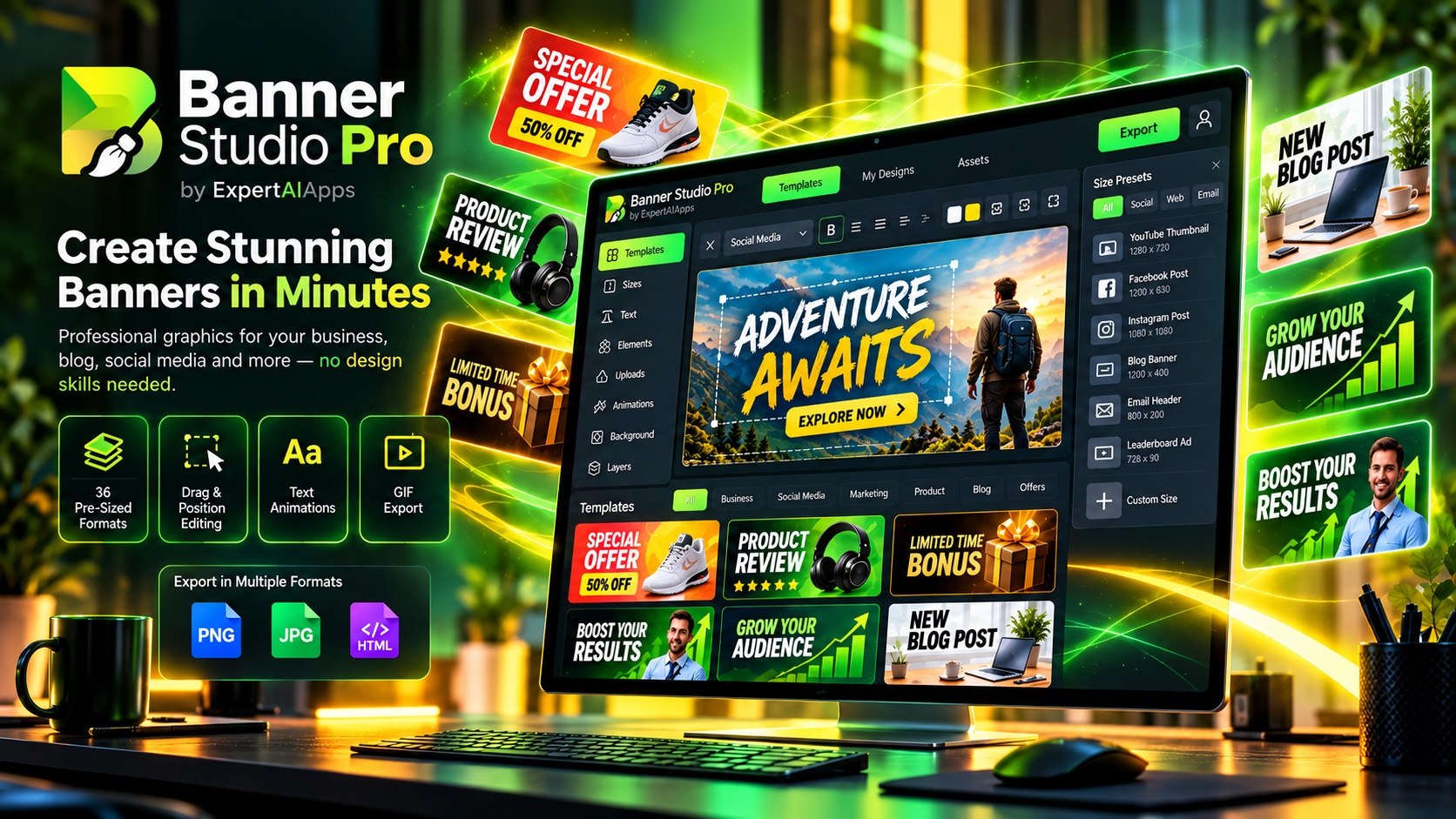 Promo Banner Studio examples
